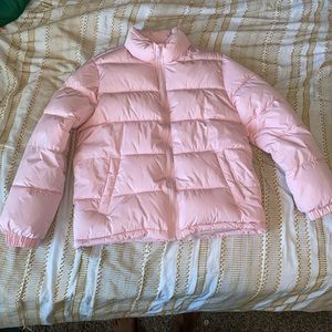 Mens Forever 21 Streetwear Pink Puffer Jacket Size Medium